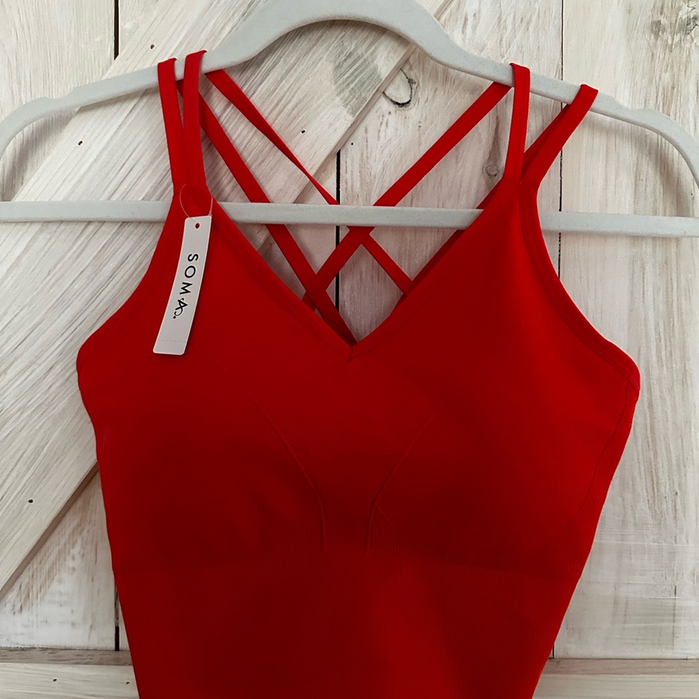 Soma sport longline strappy bra